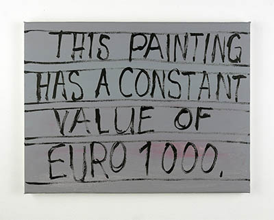 painting by Jay Rechsteiner / This painting has a constant value of EURO 1000